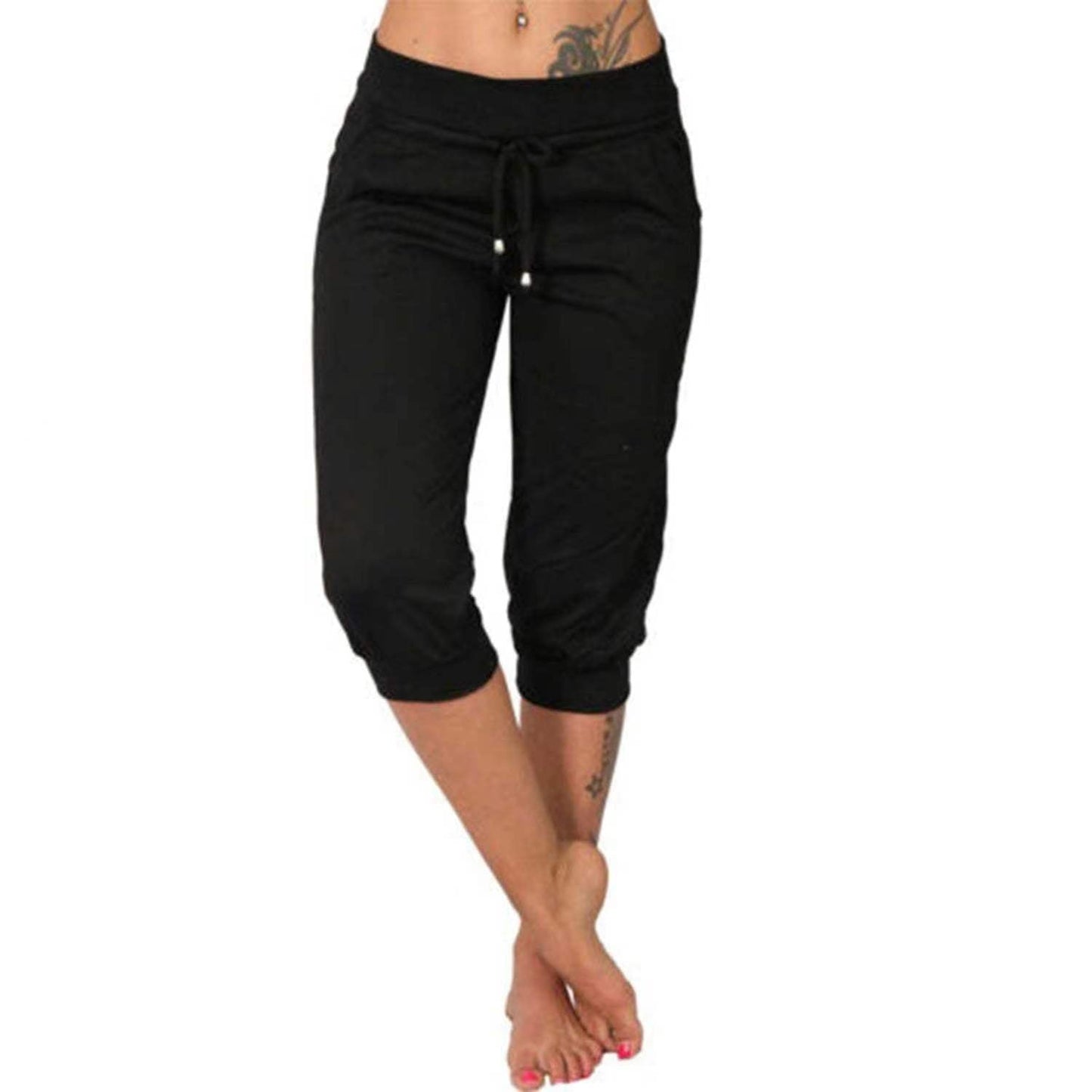 Luvène — Capri Jogger with Drawstring Waist & Pockets