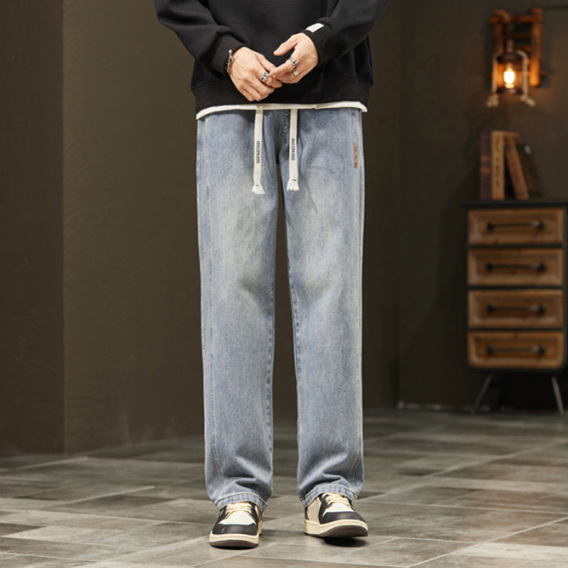 Denmoor — Men's Relaxed Straight-Leg Denim Jeans