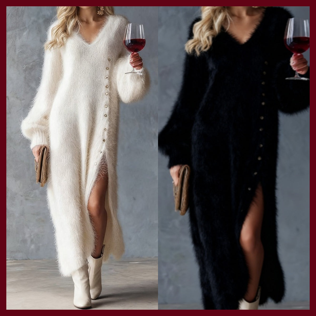 Elegant High-Quality Plush Dress