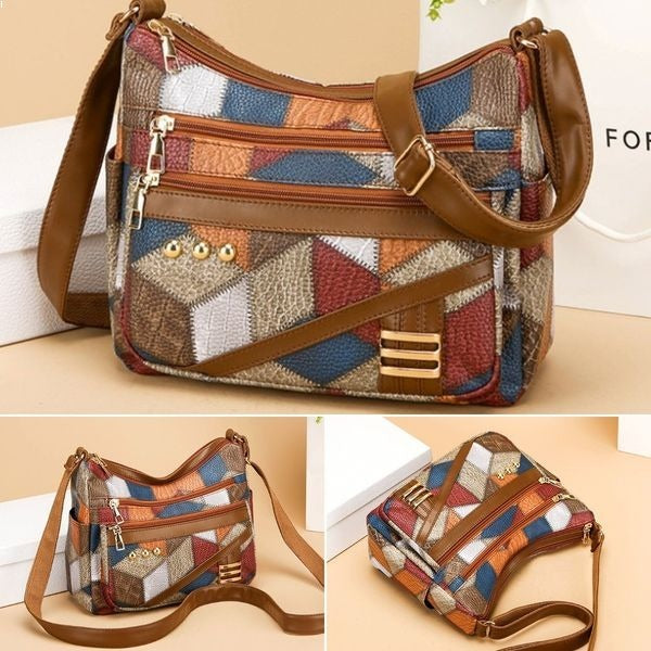 Verabelle — Soft PU Leather Tonal Shoulder Bag