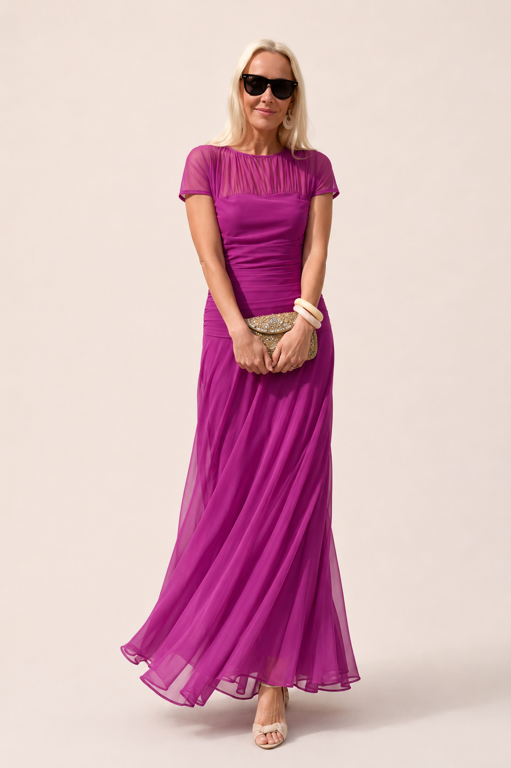Lauren — Silk-Touch Chiffon Dress