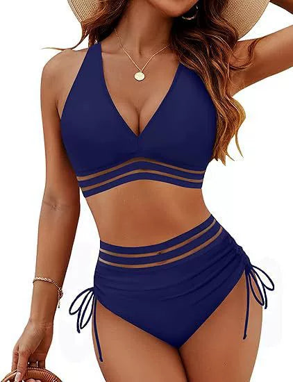Sauvàge — High-Waist Leopard Print Bikini Set