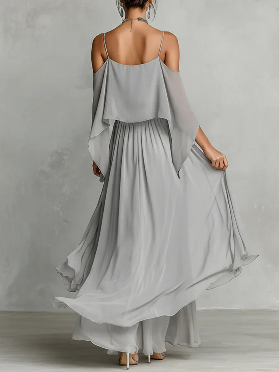 Isabela — Chiffon Cami & Wide-Leg Trouser Set