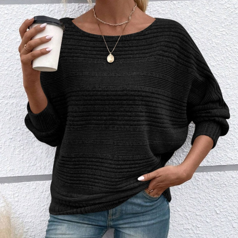 Cassalyn — Batwing-Sleeve Knit Pullover