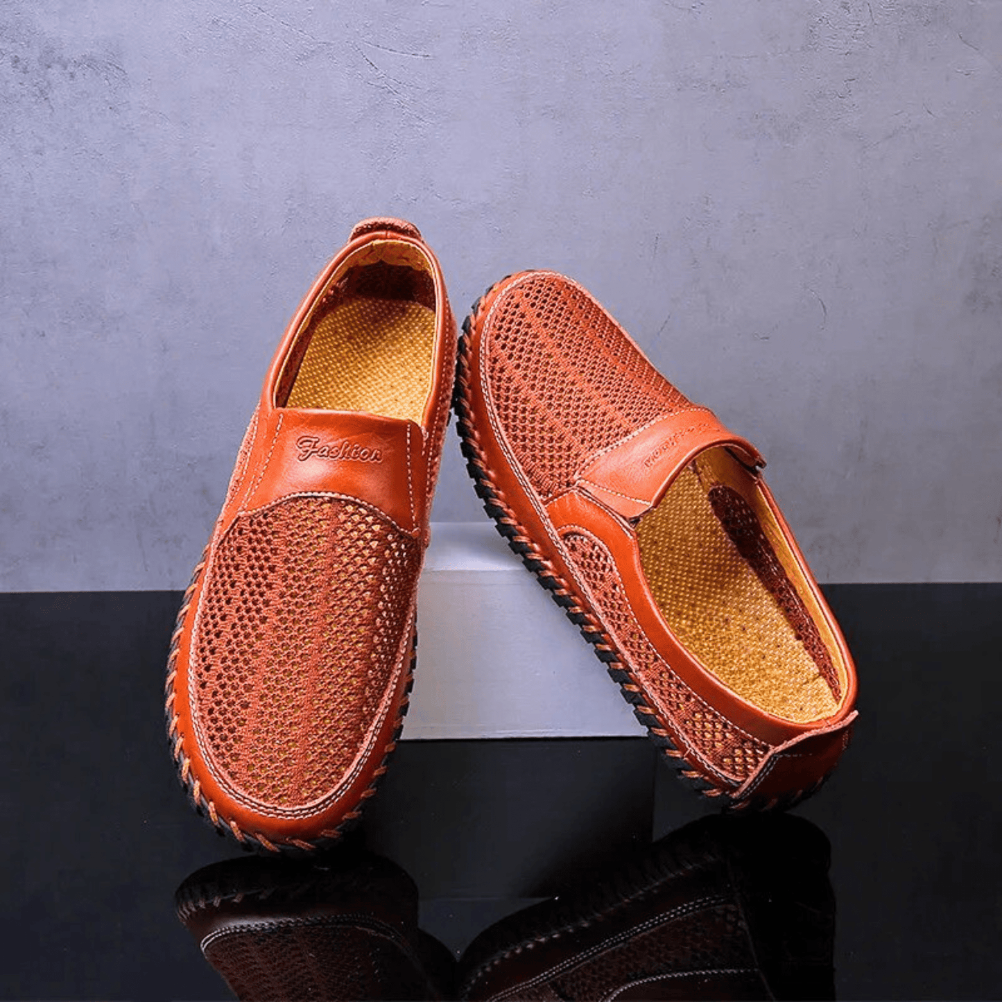 Bresano — Men's Leather Slip-On Shoes