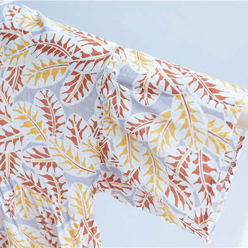 Print Linen Blouse — Oversized