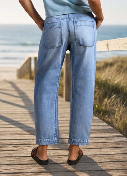 Vaudreau — Vintage Wash Cropped Jeans