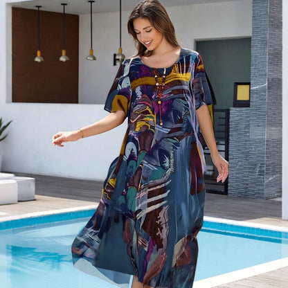 Tropicelle — Flowy Tropical Maxi Dress