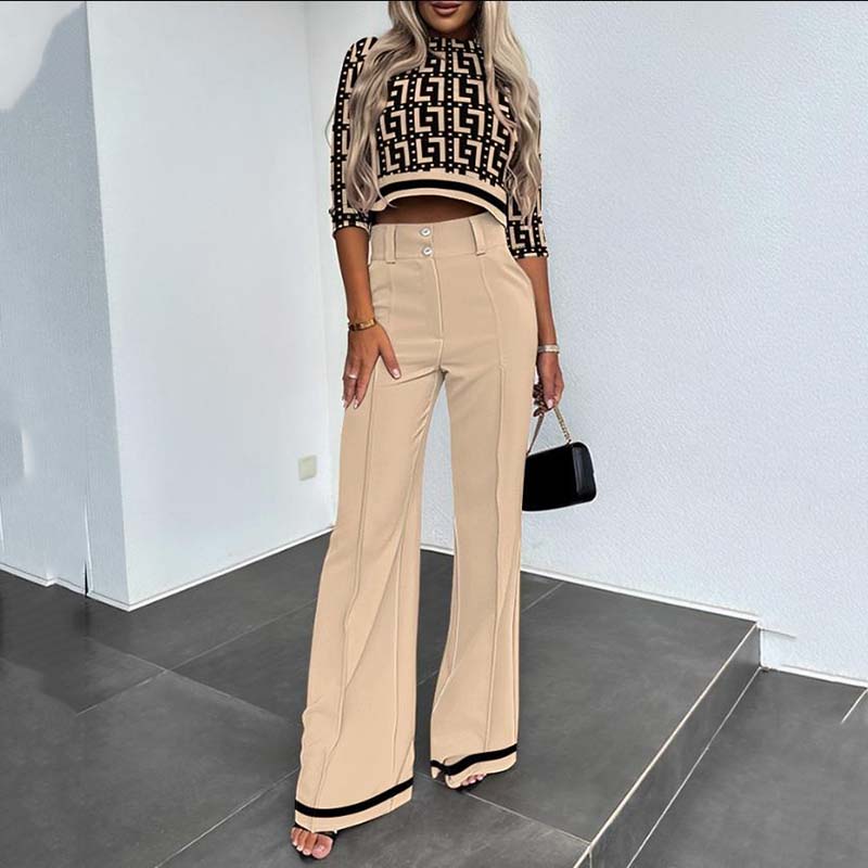 Mèra — Crop Top & Wide-Leg Trouser Set