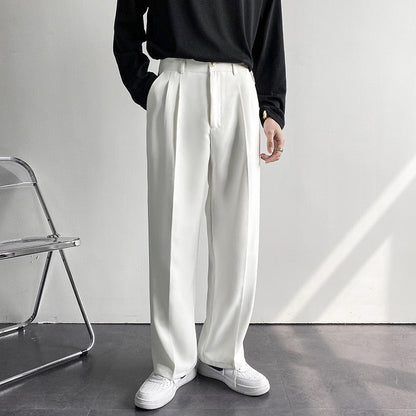 Fitted Pleated Trouser