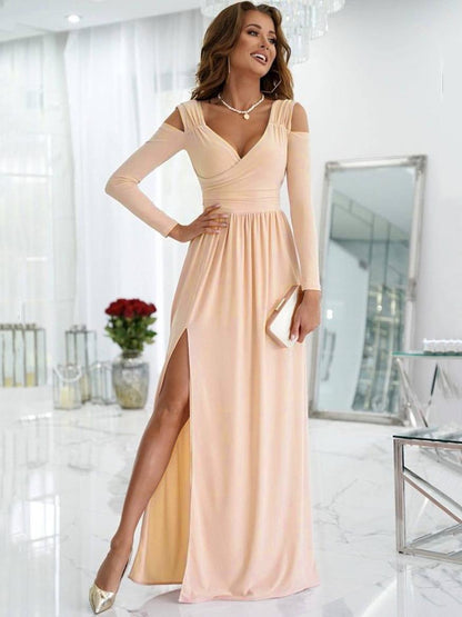 Kyra — Draped Formal Evening Gown