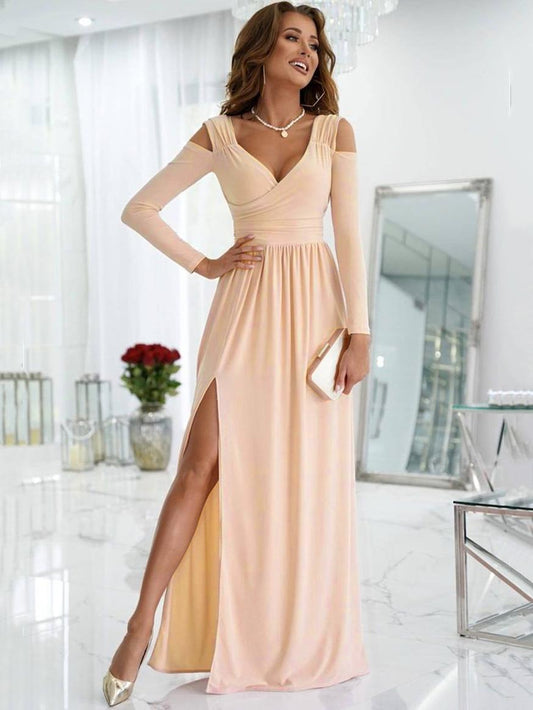 Kyra — Draped Formal Evening Gown