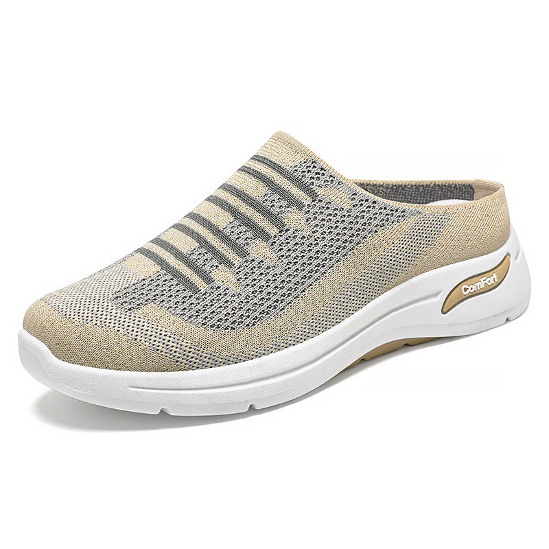 Comfortable and lightweight slip-on women's sneakers made of mesh
