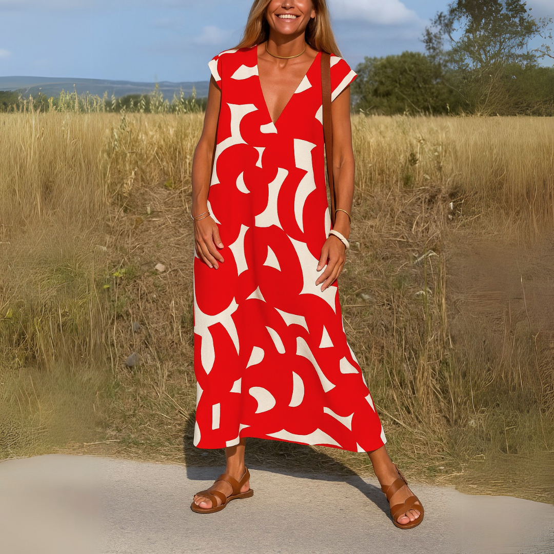 Valerie —  V-Loop Summer Maxi Dress
