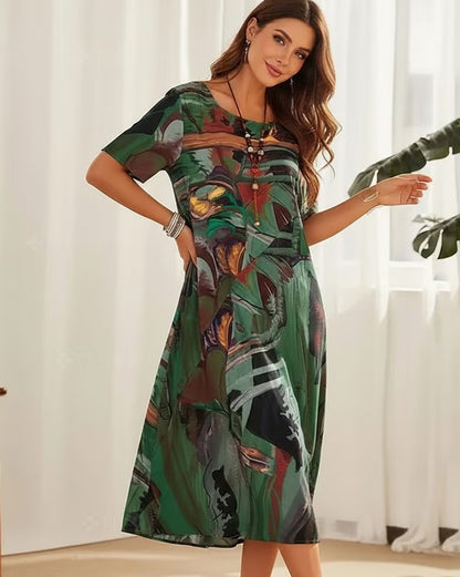 Tropicelle — Flowy Tropical Maxi Dress