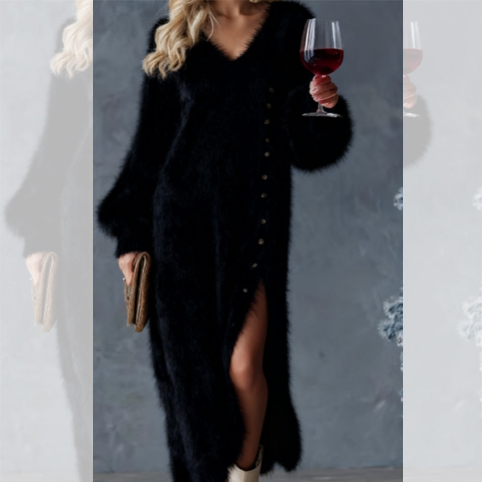Elegant High-Quality Plush Dress
