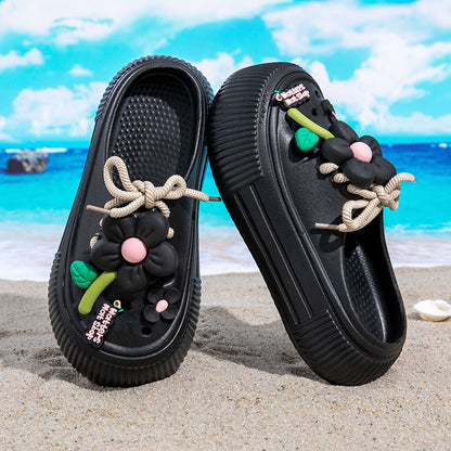 Fève — Women's Arch-Support Floral Slides
