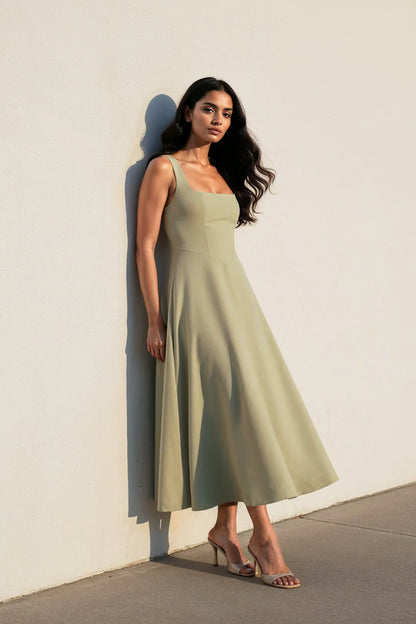 Gracen — Women's Flowing Midi Dress