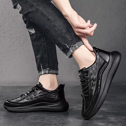 Premium Leather Sneakers - Effortless Comfort