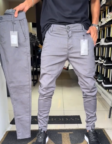 Gravio — Men's Slim-Fit Casual Trousers