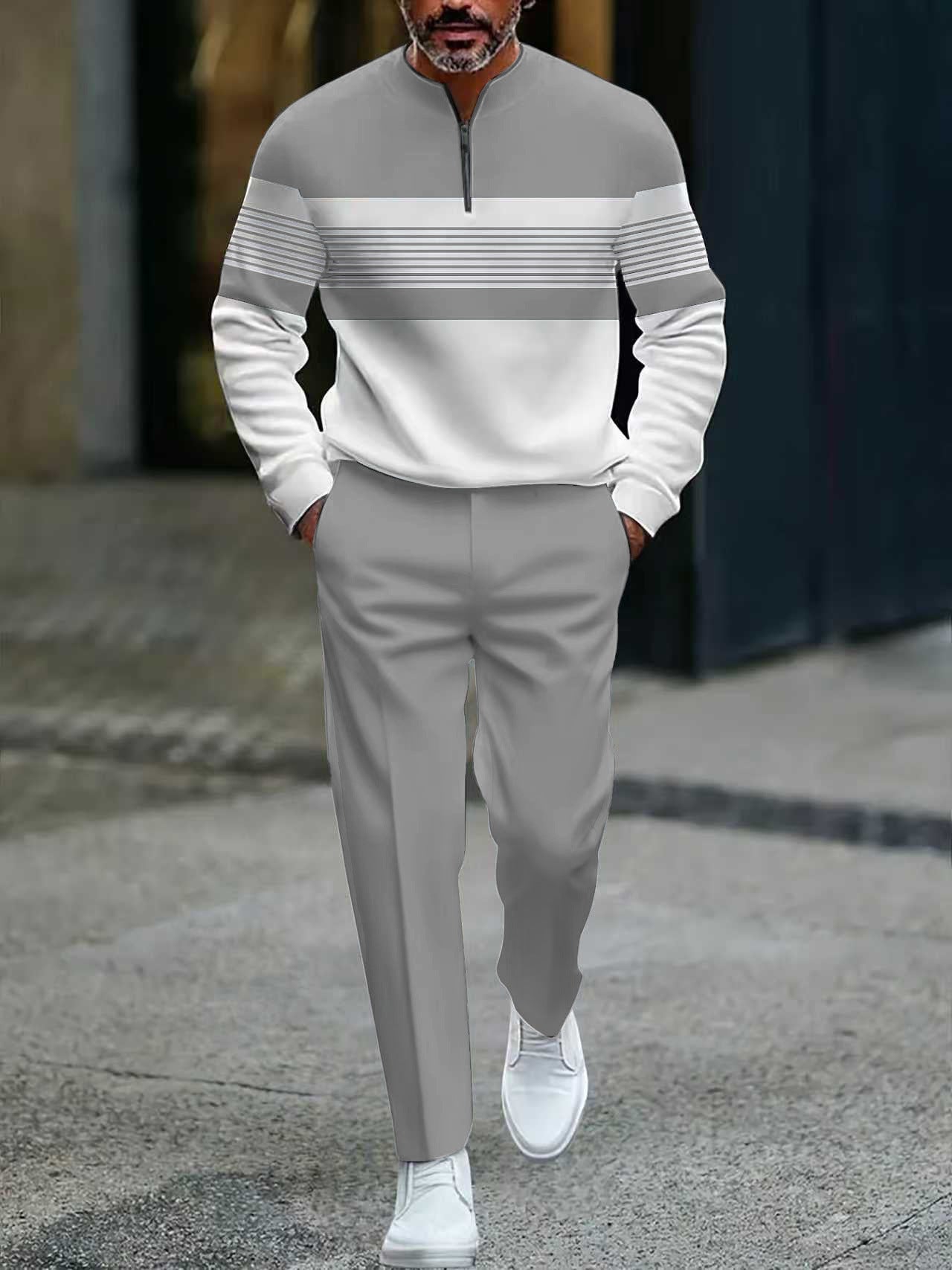 Bramholt — Colour-Block Quarter-Zip Set