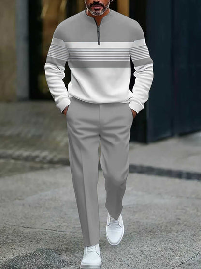 Bramholt — Colour-Block Quarter-Zip Set