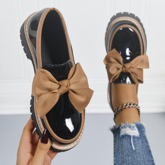Lucente Loafers — Bowknot Slip-On