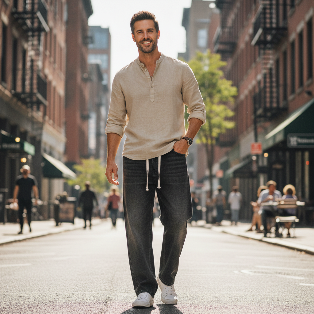 Darven —  Relaxed Straight-Leg Jeans