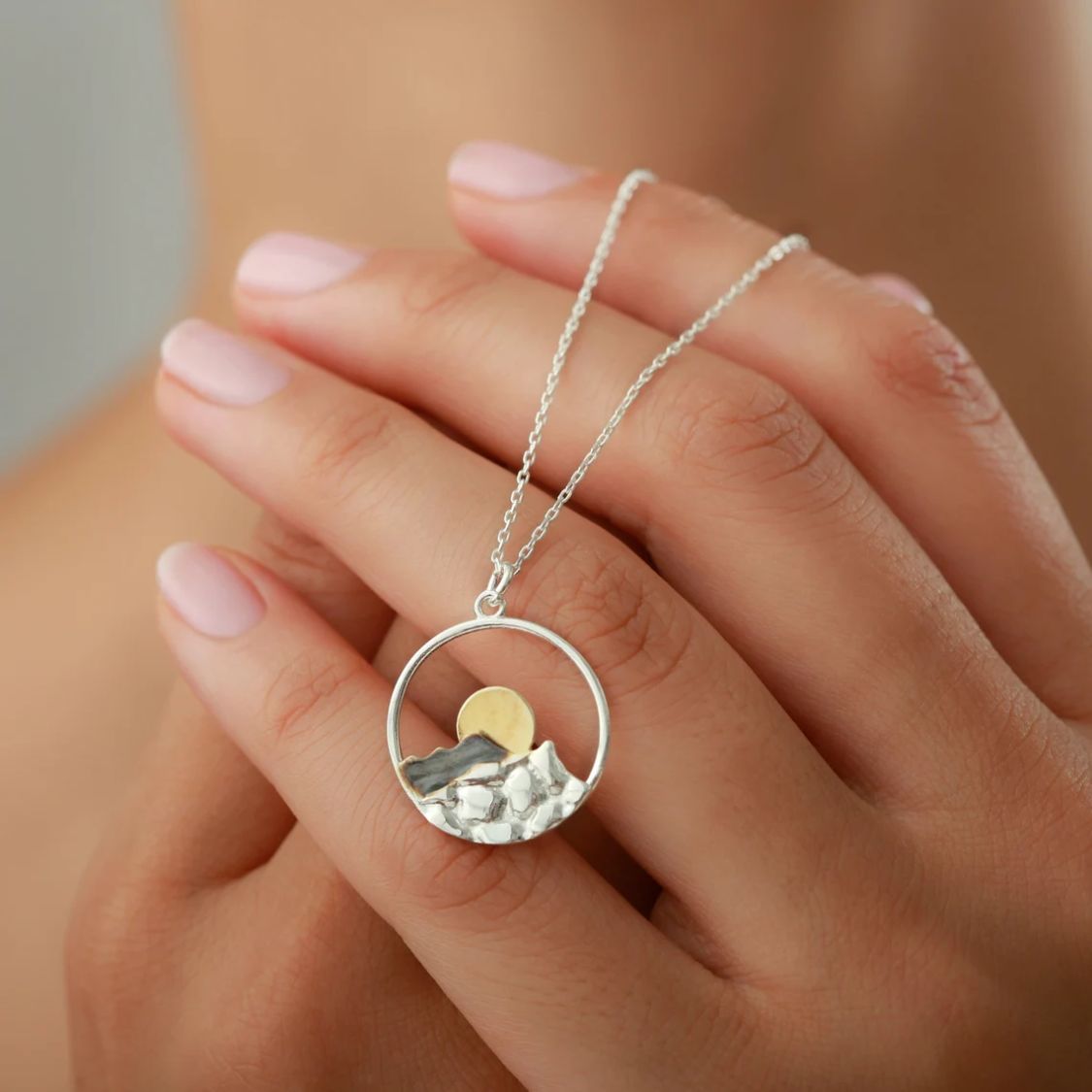 Mountain Pendant Necklace — Nature Inspired