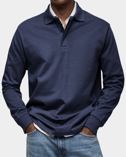 Comfortable Spring Polo with Long Sleeves