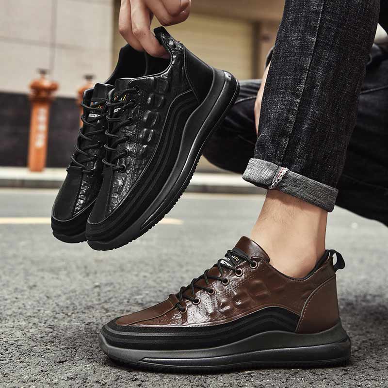 Premium Leather Sneakers - Effortless Comfort