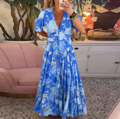 Vellené — Botanical Bloom Floral Maxi Dress