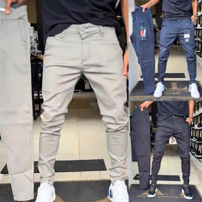 Gravio — Men's Slim-Fit Casual Trousers