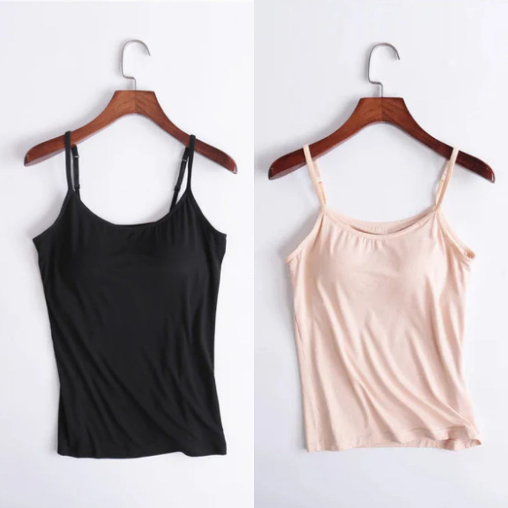 Vellamie — Relaxed Fit Camisole with Integrated Bra