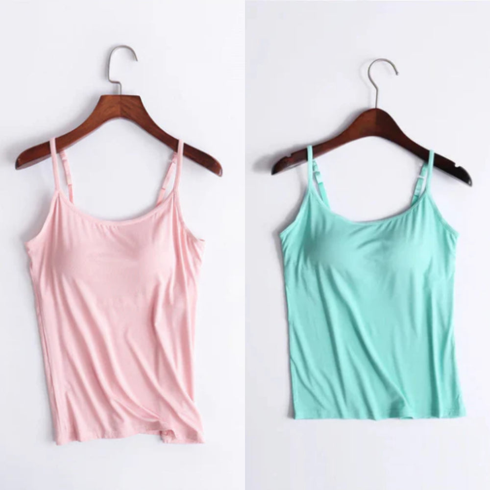 Vellamie — Relaxed Fit Camisole with Integrated Bra
