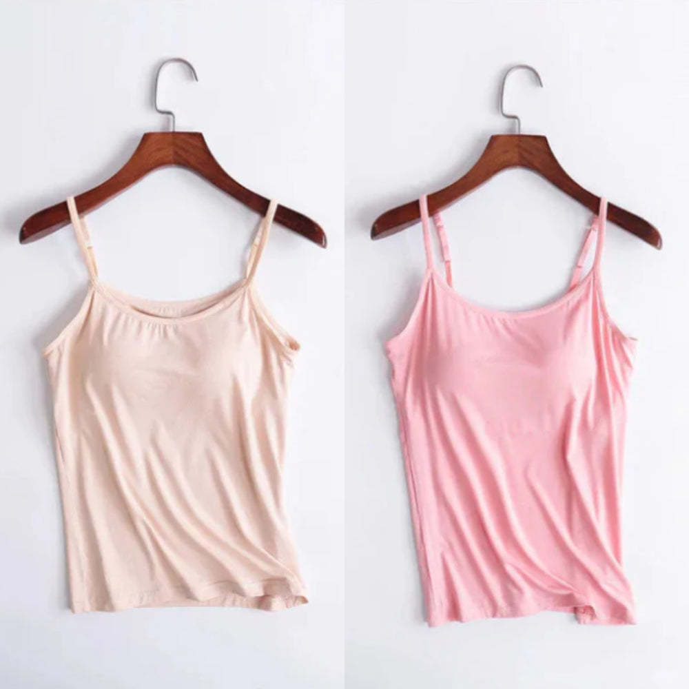 Vellamie — Relaxed Fit Camisole with Integrated Bra