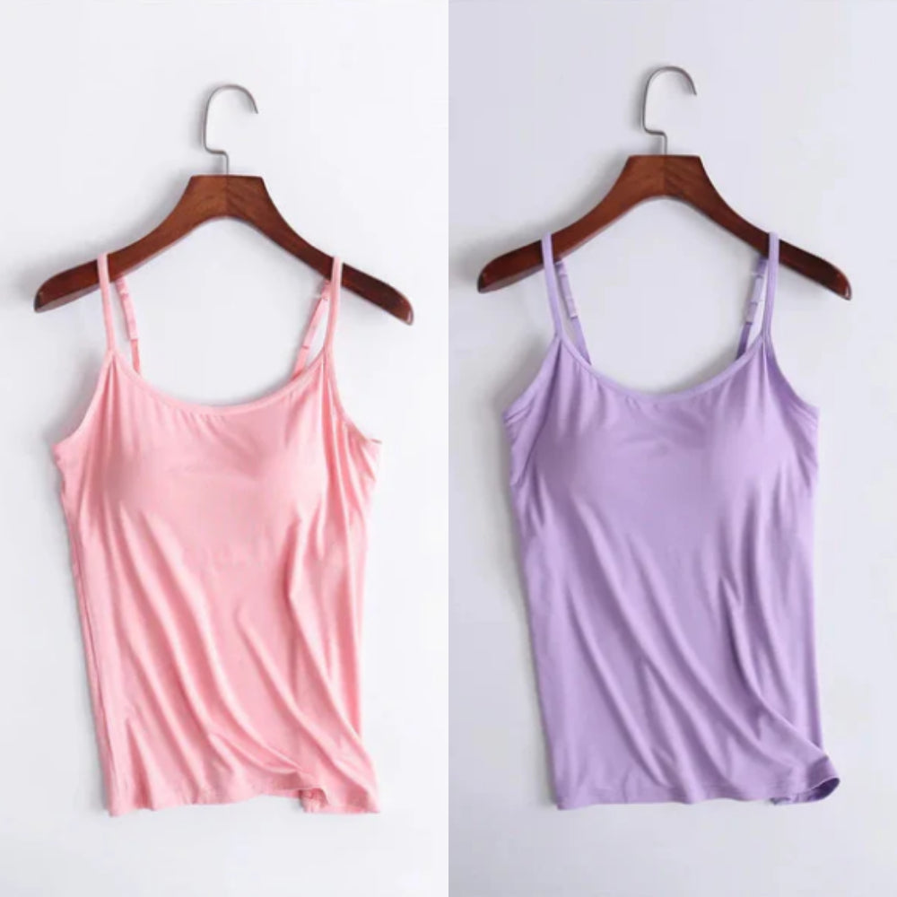 Vellamie — Relaxed Fit Camisole with Integrated Bra