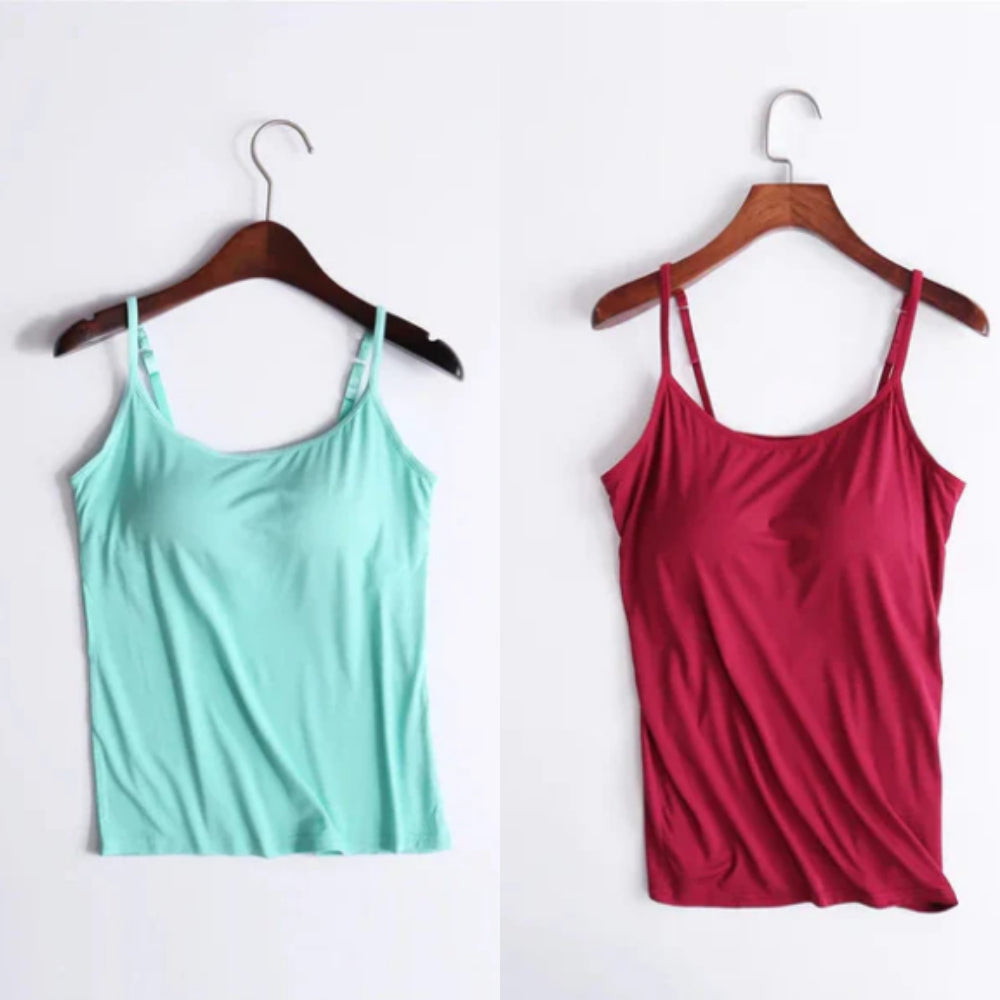 Vellamie — Relaxed Fit Camisole with Integrated Bra