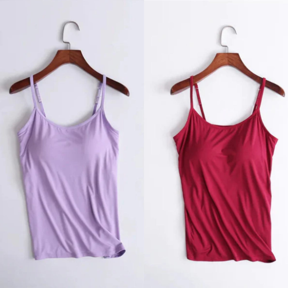 Vellamie — Relaxed Fit Camisole with Integrated Bra