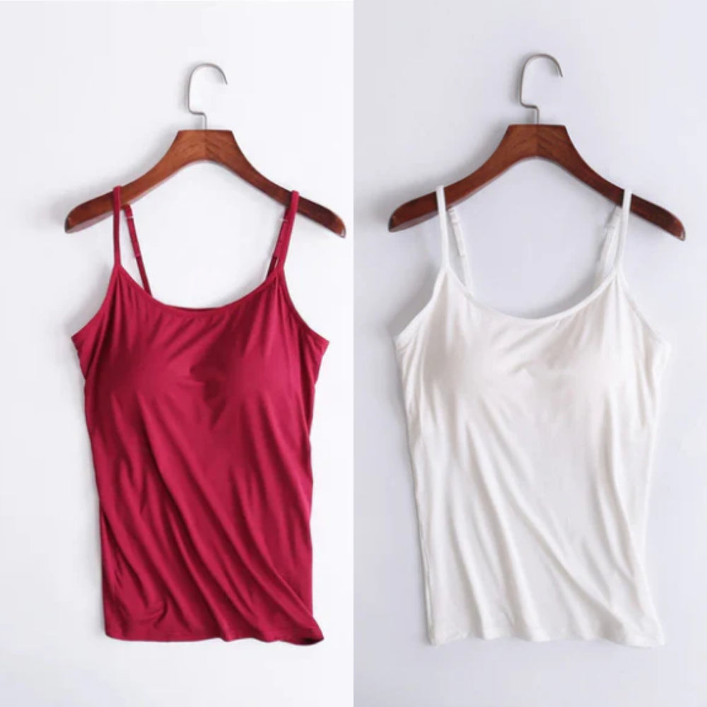 Vellamie — Relaxed Fit Camisole with Integrated Bra