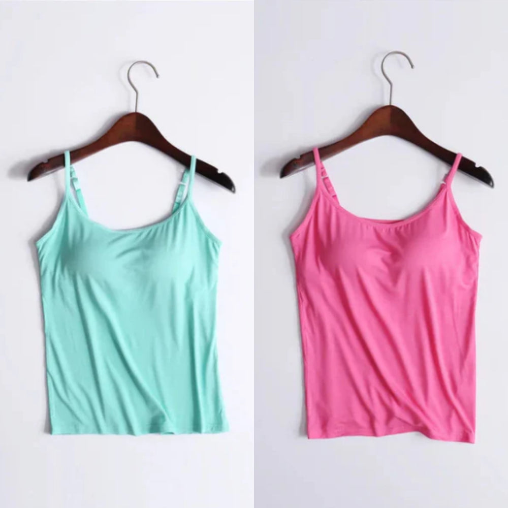 Vellamie — Relaxed Fit Camisole with Integrated Bra