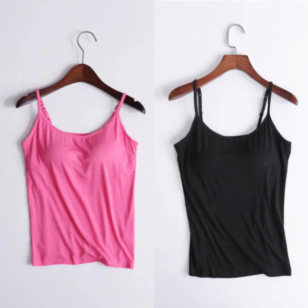 Vellamie — Relaxed Fit Camisole with Integrated Bra