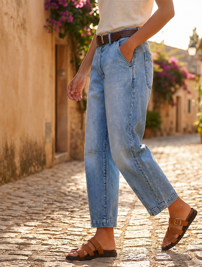 Vaudreau — Vintage Wash Cropped Jeans