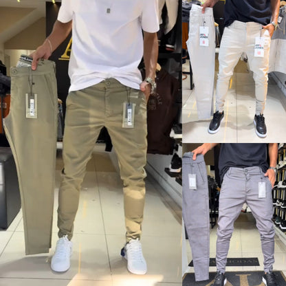 Gravio — Men's Slim-Fit Casual Trousers