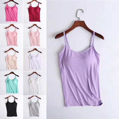 Vellamie — Relaxed Fit Camisole with Integrated Bra