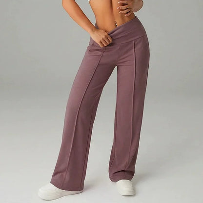 Women's Solid Color Straight Leg Pants