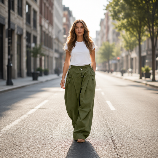 Kastara — Voluminous Pleated Lantern Trousers