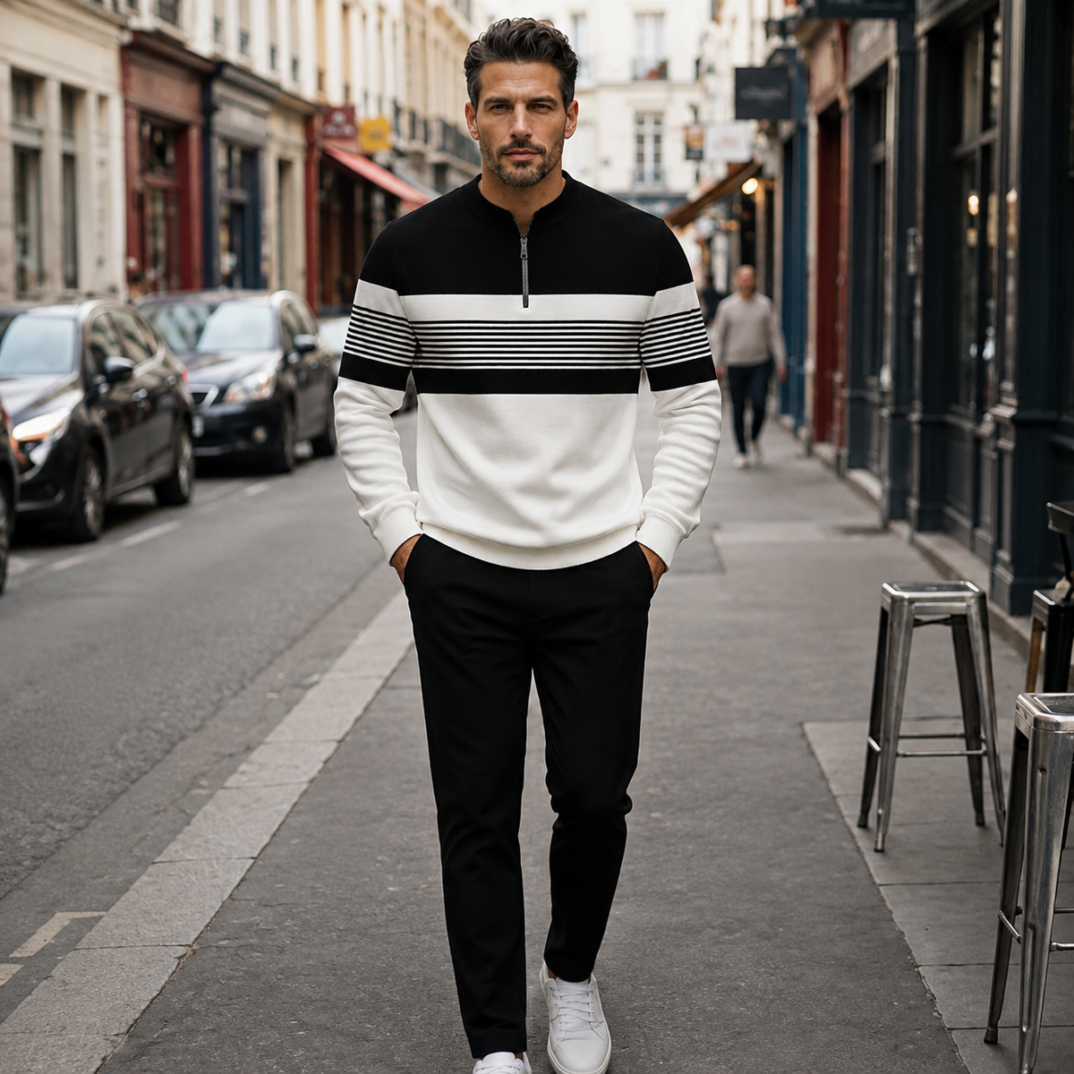 Bramholt — Colour-Block Quarter-Zip Set