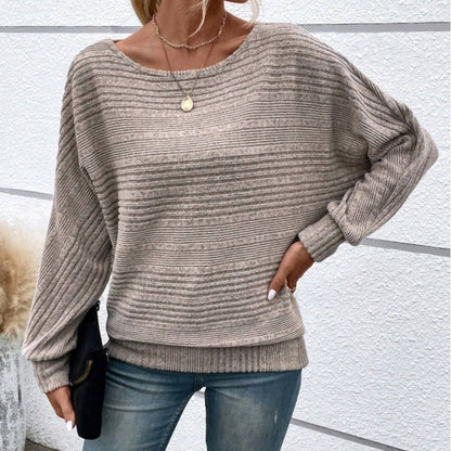 Cassalyn — Batwing-Sleeve Knit Pullover