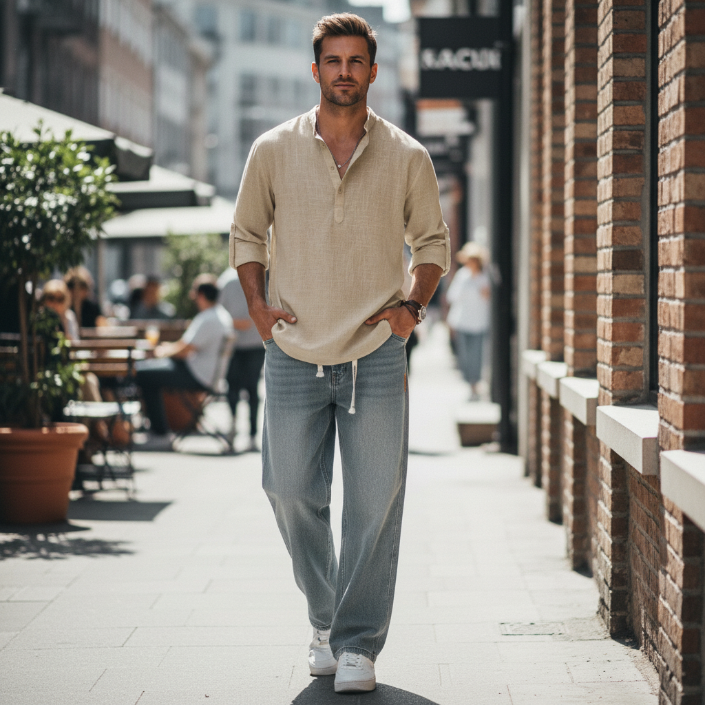 Darven —  Relaxed Straight-Leg Jeans